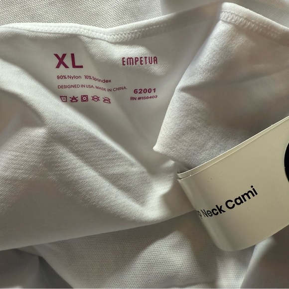 NWT Shapermint Empetua Scoop Neck Cami Top White Size XL NEW - Picture 9 of 9